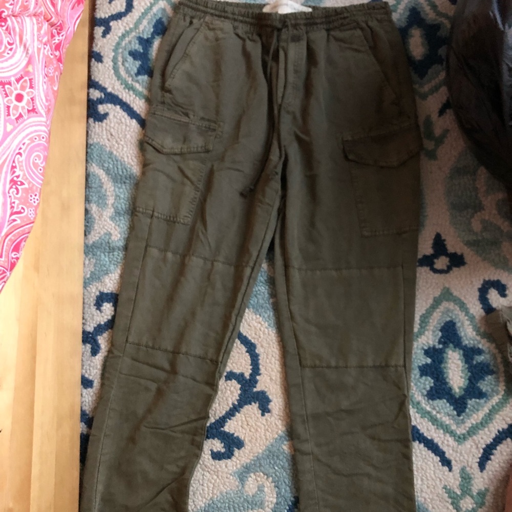 Army green joggers